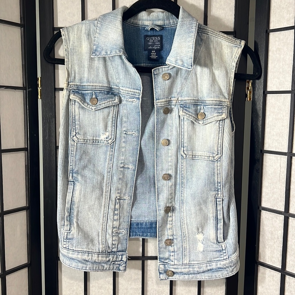 Guess Denim Vest Size S/P